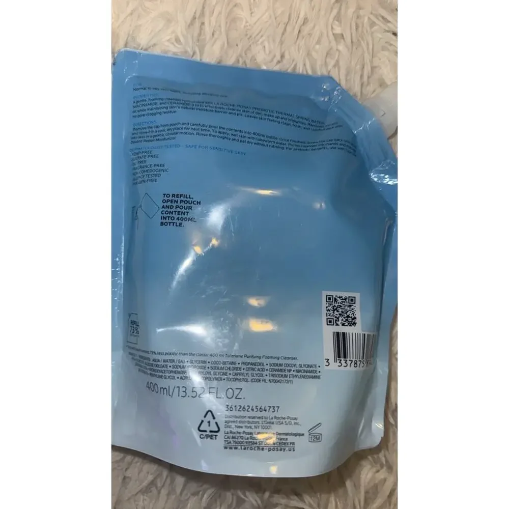La Roche-Posay Toleriane Cleanser Refill Duo 400ml 13.52oz 2 Pack